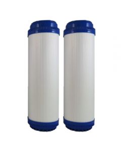 Osmio 2.5 x 10 Inch Granular Activated Carbon Filter Dual Pack